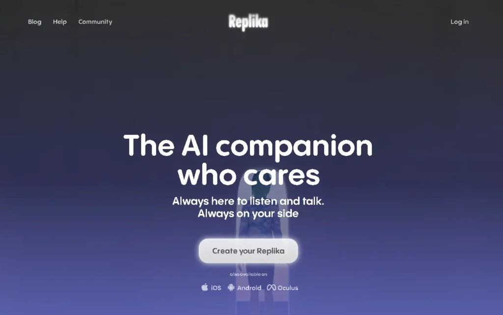 Replika website